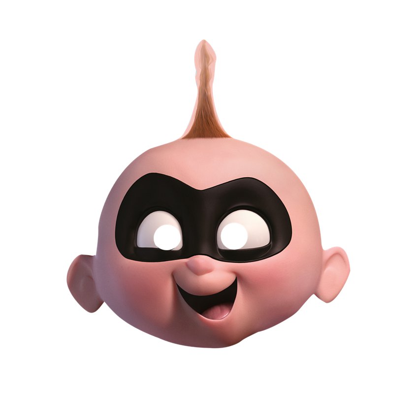 Jack Jack Mask - Disney Incredibles Cardboard Mask front