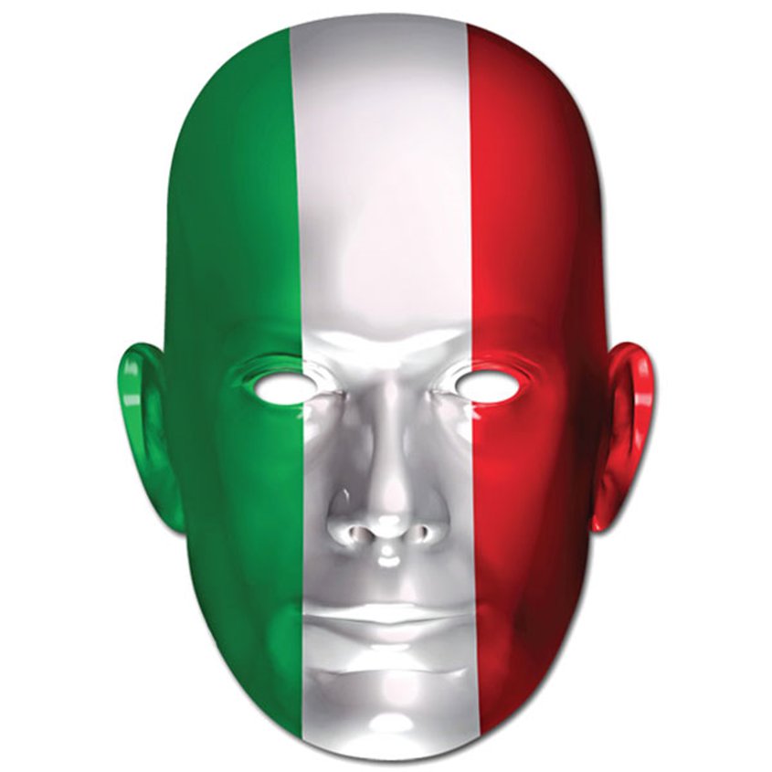 Italian Flag Mask - Flag Face Mask front