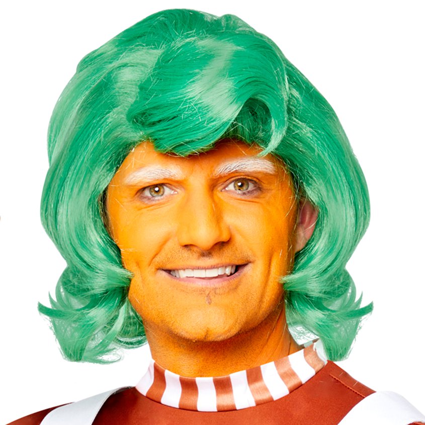 Oompa Loompa Wig - Charlie &amp; the Chocolate Factory Fancy Accessories - Adult front