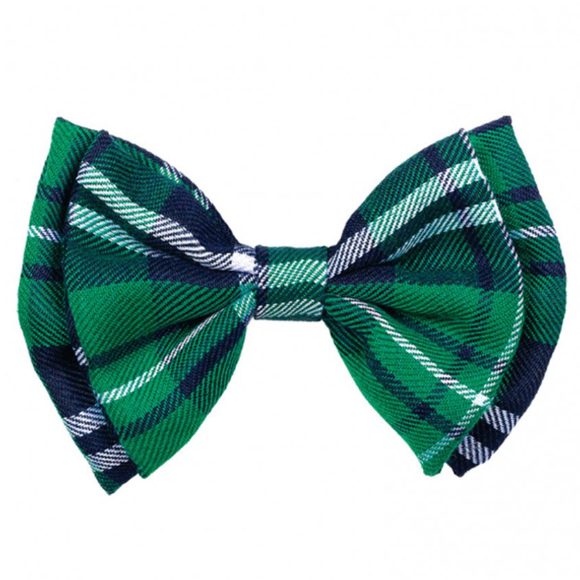 St Patrick's Day Tartan Bow Tie - Irish Fancy Dress Accessories front