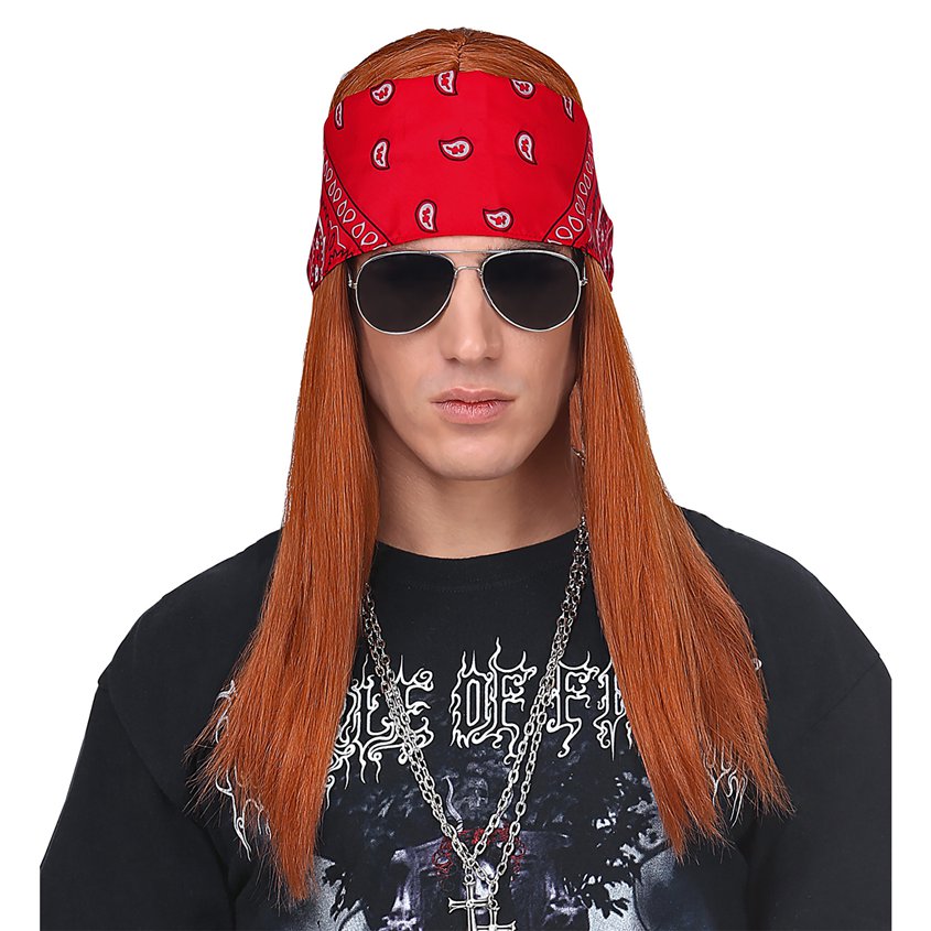 Auburn 90s Rocker Kit - Adults 90s Fancy Dress Accessories front