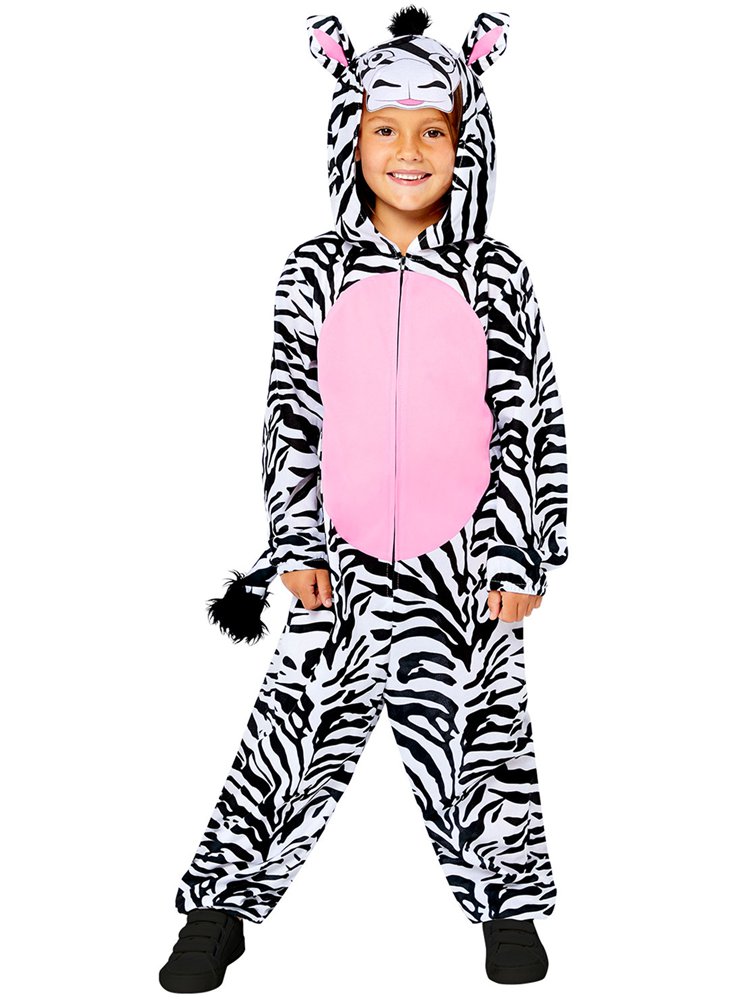 Zebra Onesie - Child Costume front