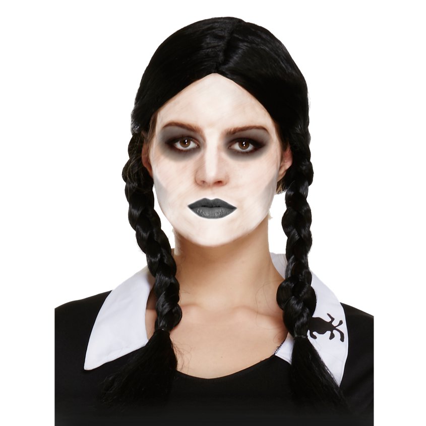 Scary Daughter Wednesday Addams Wig - Halloween Wigs front