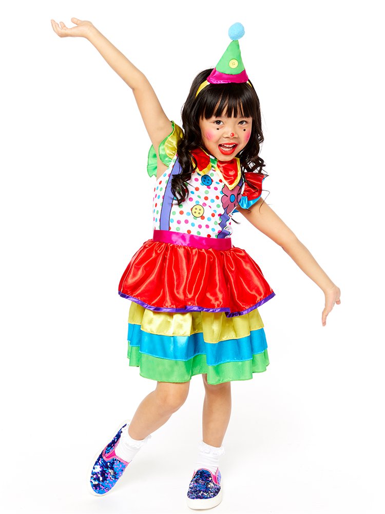 Clown Girl Deluxe- Child Costume front