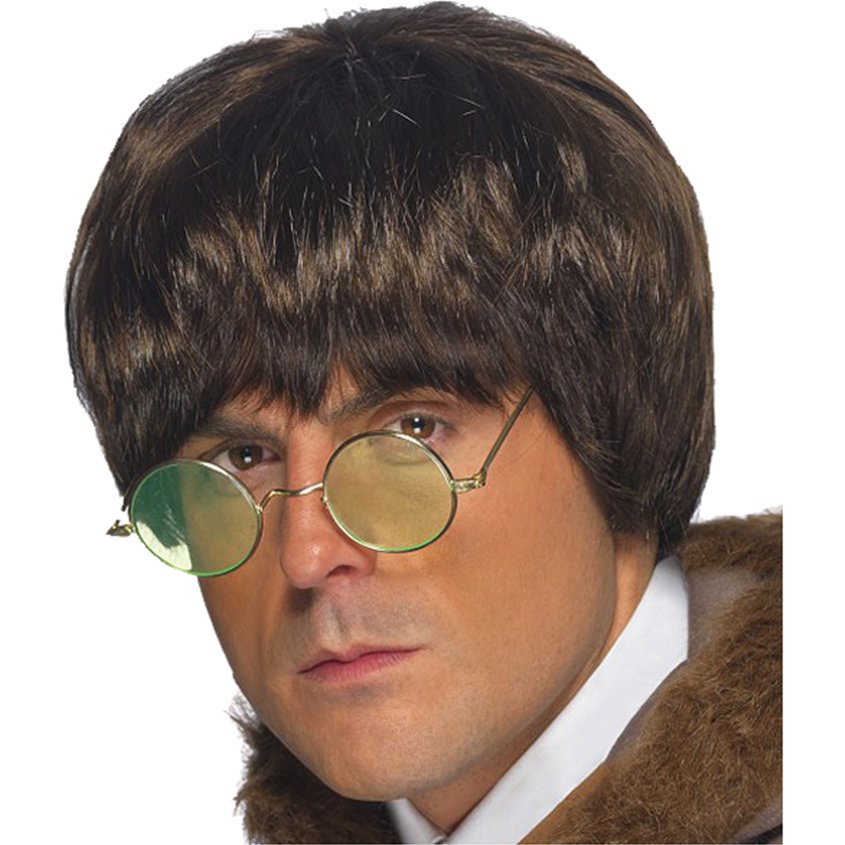 90's Britpop Wig - Brown - Adults Fancy Dress Wigs front