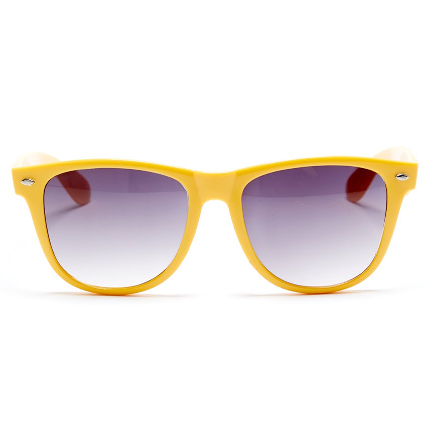 Yellow Nerd Glasses - Funny Glasses - Fancy Dress Accessories front