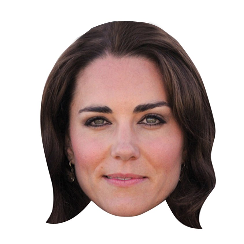 Kate Middleton Mask,Princess Catherine Mask- Royal Family Celebrity Masks front