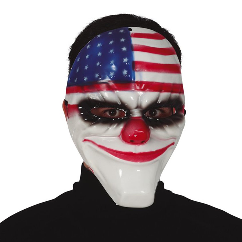 American Clown Mask  - Halloween Fancy Dress Accessories front