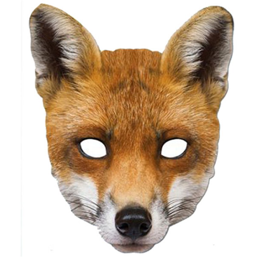 Fox Animal Mask - Fantastic Mr. Fox Mask - World Book Day Fancy Dress Costume Accessories front