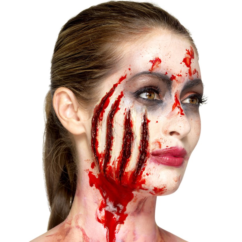 Latex Claw Wound - Halloween Special Effects Makeup front