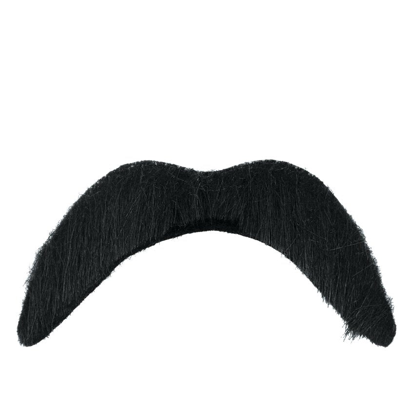 Black Moustache - 70's Fancy Dress Accessories front