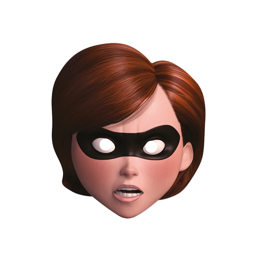 Mrs Incredible Mask - Disney Incredibles Cardboard Mask front