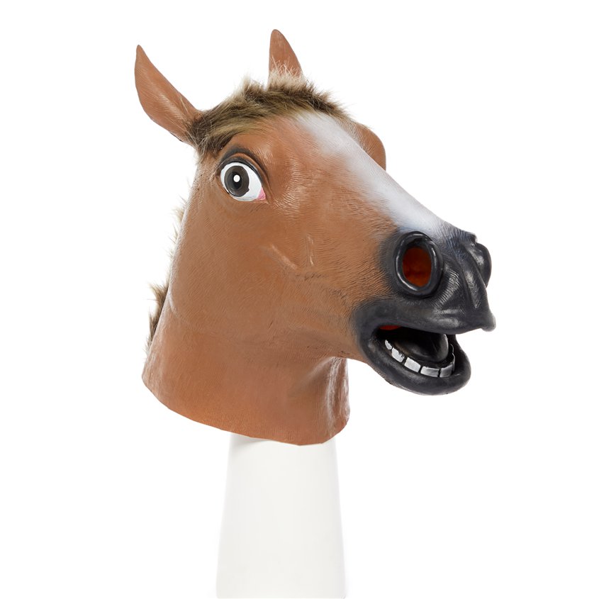 Brown Horse Mask - Animal Masks front