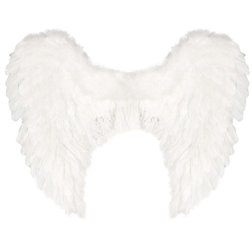 Feather Angel Wings - 60cm - Adult Christmas Fancy Dress Accessories front