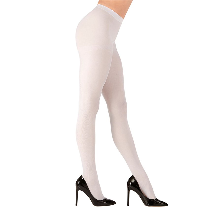 White Tights - Womens Fancy Dress Accessories - One Size front