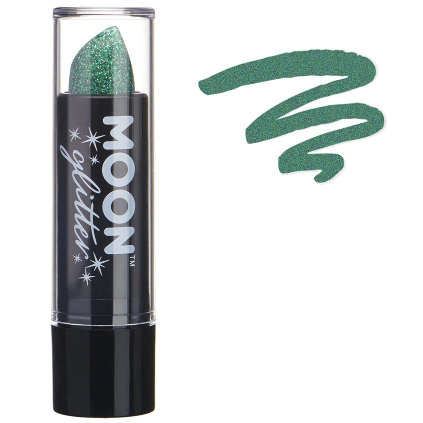 Glitter Lipstick - Green 4.5g - Cosmetic Makeup front