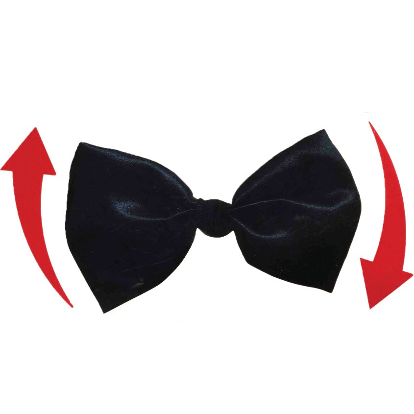 Spinning Bow Tie - Adult Clown Fancy Dress Accessories front