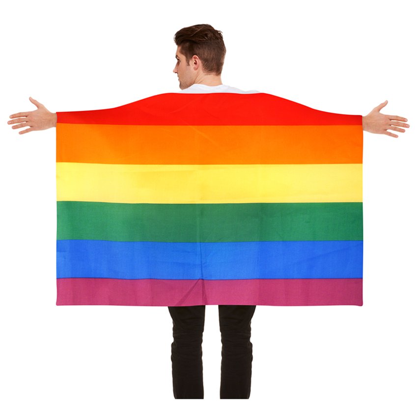 Pride Flag Body Cape - Pride Party Accessories front