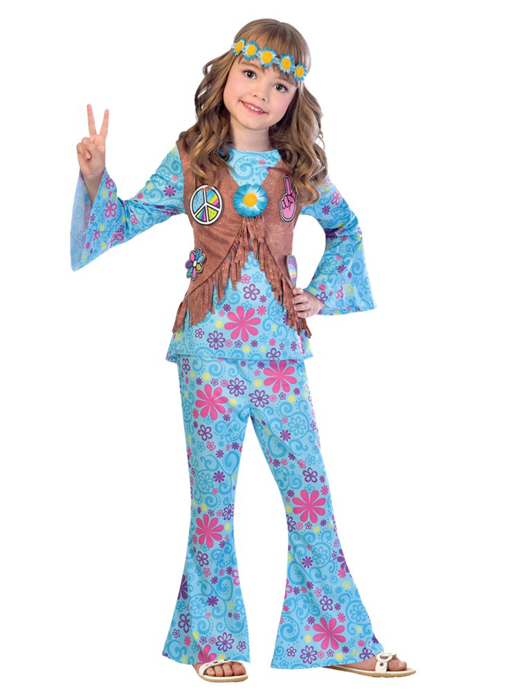 Flower Power Hippie - Child Costume front