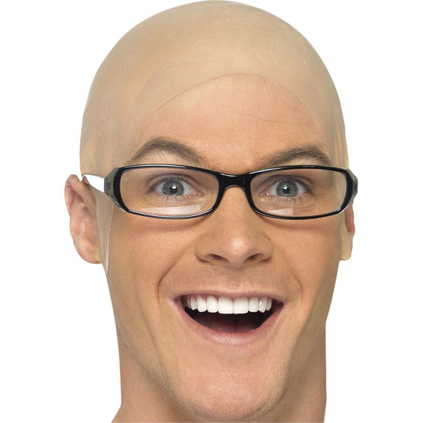 Bald Cap - Bald Skin Head Cap - Adults Fancy Dress Accessories front