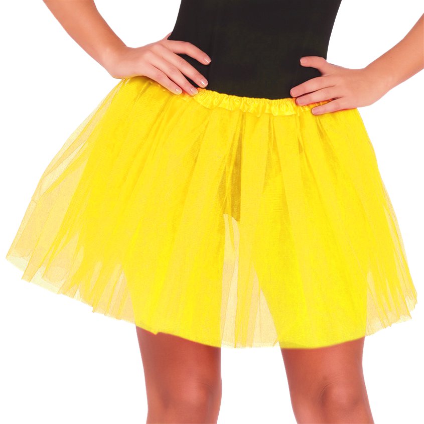 Yellow Tutu  - Womens Fancy Dress Costume Accessories - Adult One Size front