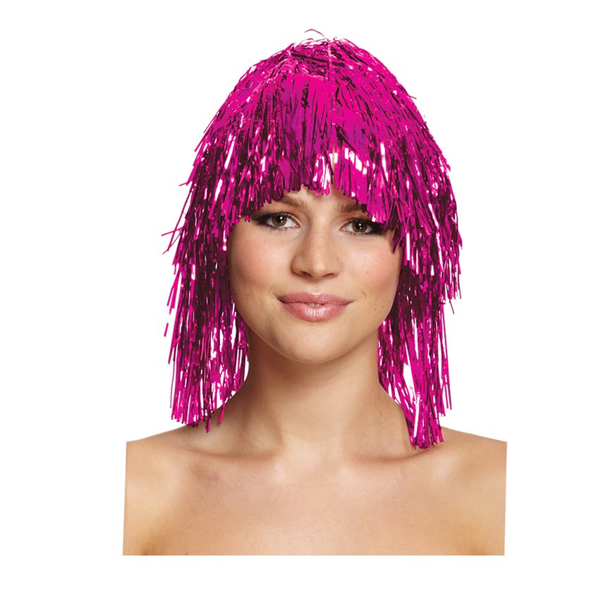 Tinsel Pink Wig pla