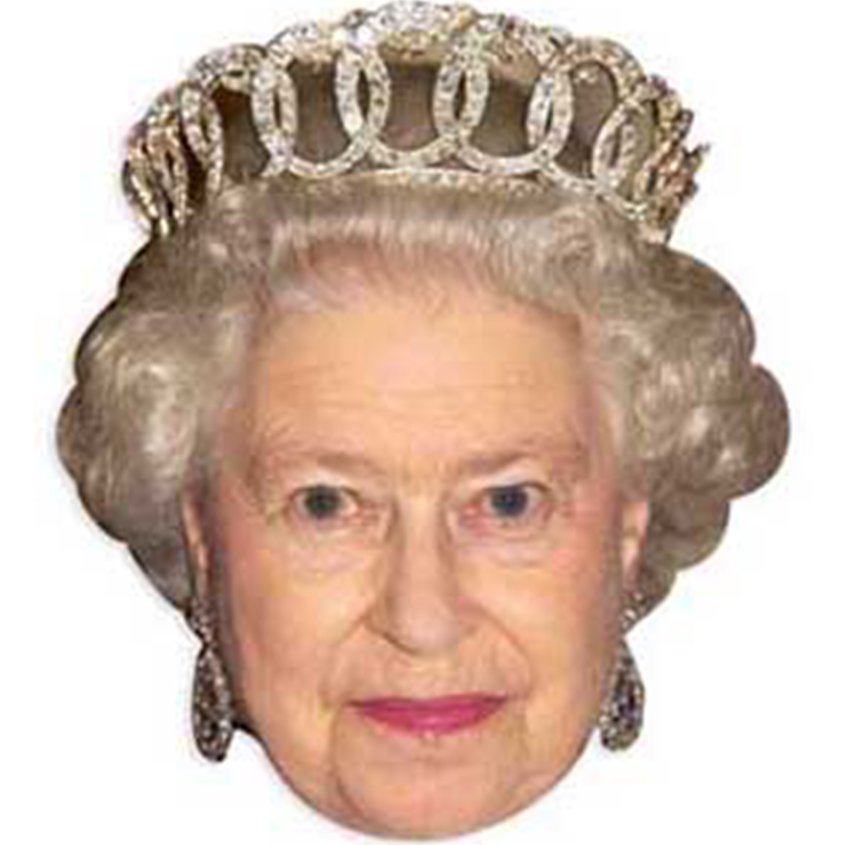 Queen Elizabeth Mask - Celebrity Mask front